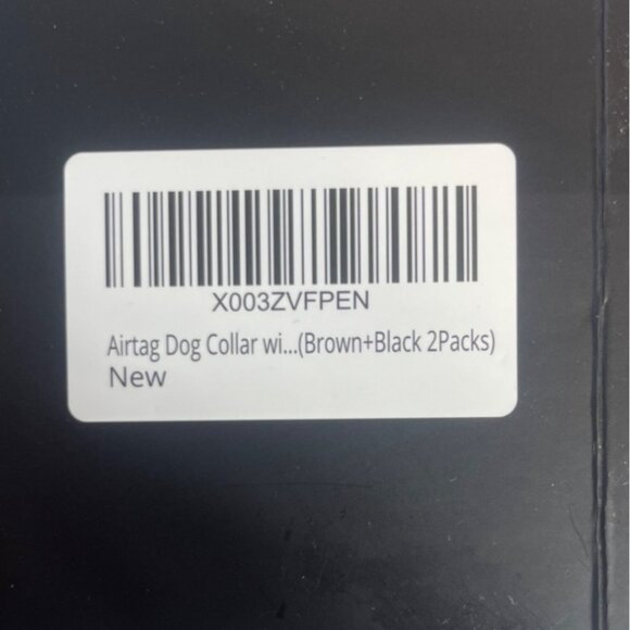 AZXL Airtag Dog Collar Holder Set Brown Black 2 Pack Adjustable Size Includes To - Picture 5 of 9